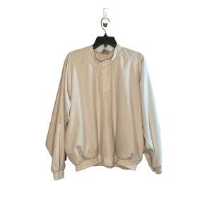 Nike Golf Pullover Windbreaker Mens size Medium Long Sleeve 1/4 Snap Elastic Hem